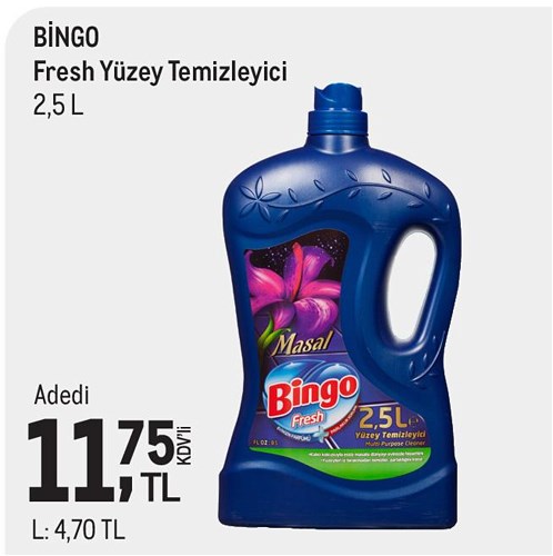 Bingo Fresh Yüzey Temizleyici 2,5 l image