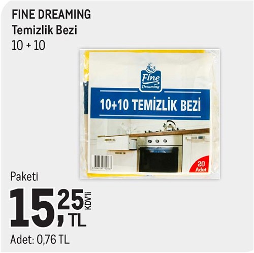 Fine Dreaming Temizlik Bezi 10+10 image