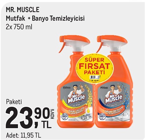 Mr. Muscle Mutfak + Banyo Temizleyicisi 2x750 ml image