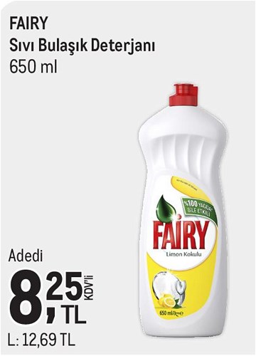 Fairy Sıvı Bulaşık Deterjanı 650 ml image