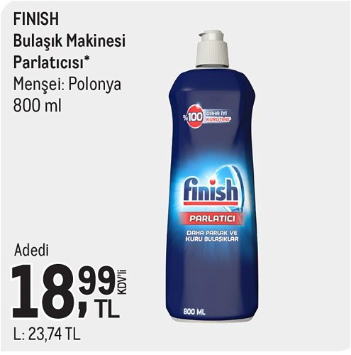 Finish Bulaşık Makinesi Parlatıcısı 800 ml image