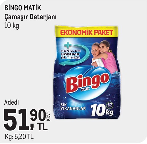 Bingo Matik Çamaşır Deterjanı 10 kg image