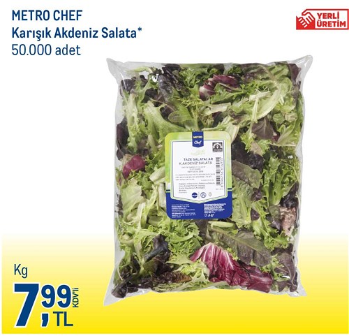 Metro Chef Karışık Akdeniz Salata kg image