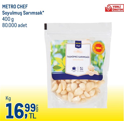 Metro Chef Soyulmuş Sarımsak 400 g image