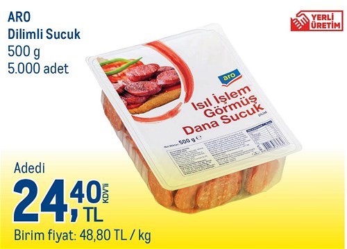 Aro Dilimli Sucuk 500 g image