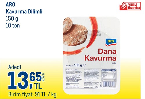 Aro Kavurma Dilimli 150 g image