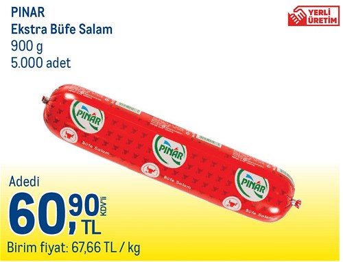 Pınar Ekstra Büfe Salam 900 g image