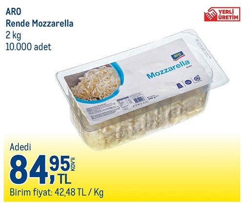 Aro Rende Mozarella 2 kg image