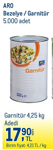 Aro Garnitür 4,25 kg image