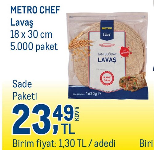 Metro Chef Lavaş 18x30 cm image