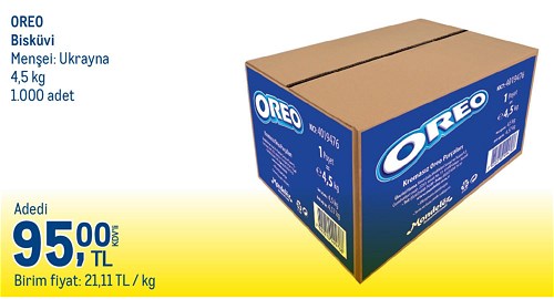 Oreo Bisküvi 4,5 kg image