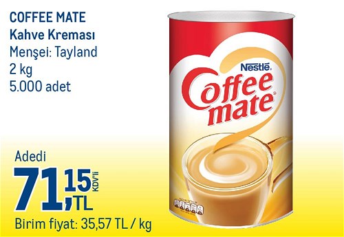 Coffee Mate Kahve Kreması 2 kg image