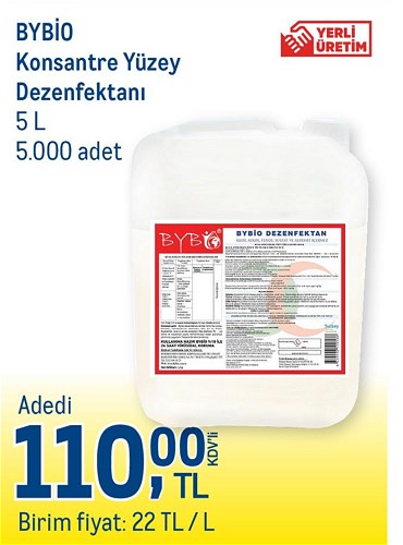 Bybio Konsantre Yüzey Dezenfektanı 5 L image