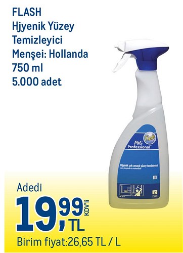 Flash Hijyenik Yüzey Temizleyici 750 ml image