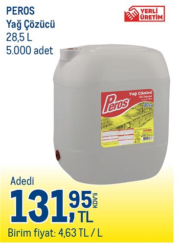 Peros Yağ Çözücü 28,5 L image