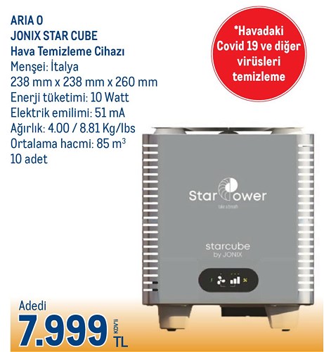 Aria O Jonix Star Cure Hava Temizleme Cihazı image