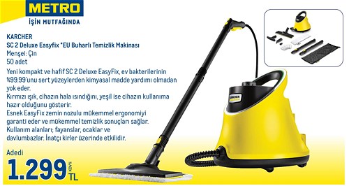 Karcher SC 2 Deluxe EasyFix Eu Buharlı Temizlik Makinesi image