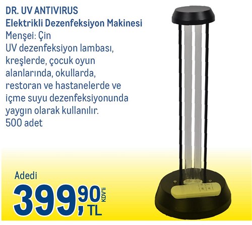 Dr. Uv Antivirüs Elektrikli Dezenfeksiyon Makinesi image