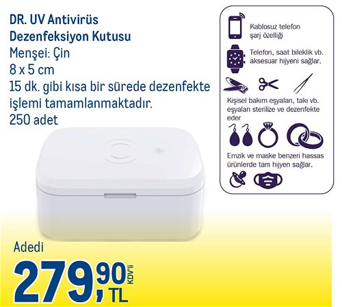 Dr.Uv Antivirüs Dezenfeksiyon Kutusu image