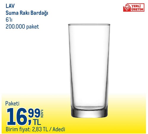 Lav Suma Rakı Bardağı 6'lı image