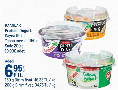 Kaanlar Proteinli Yoğurt Çeşitleri image