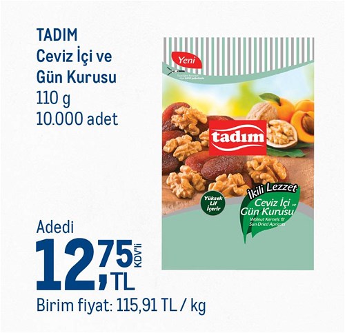 Tadım Ceviz İçi ve Gün Kurusu 110 g image