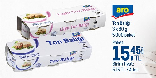 Aro Ton Balığı 3x80 g image