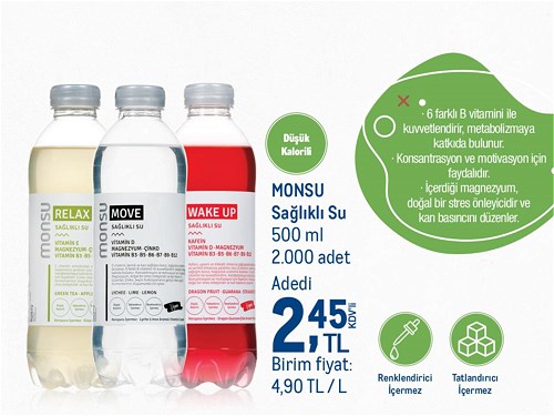 Monsu Sağlıklı Su 500 ml image