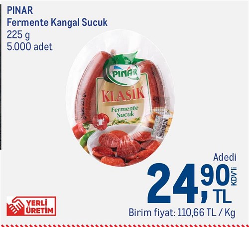 Pınar Fermente Kangal Sucuk 225 g image