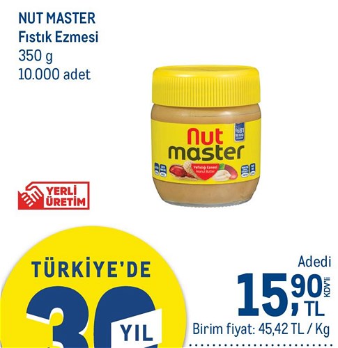 Nut Master Fıstık Ezmesi 350 g image