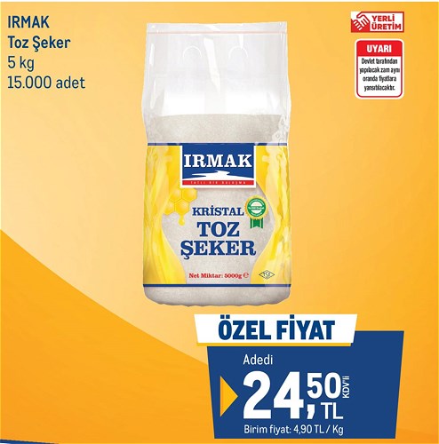 Irmak Toz Şeker 5 Kg image