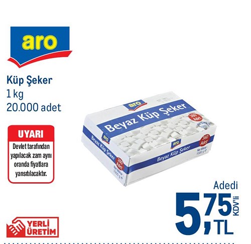 Aro Küp Şeker 1 kg image