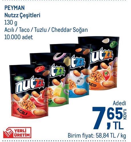 Peyman Nutzz Çeşitleri 130 g image