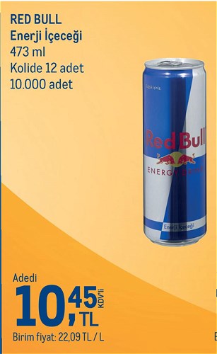 Red Bull Enerji İçeceği 473 ml Kolide 12 Adet image