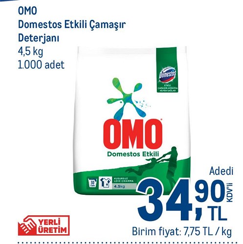 Omo Domestos Etkili Çamaşır Deterjanı 4,5 kg image