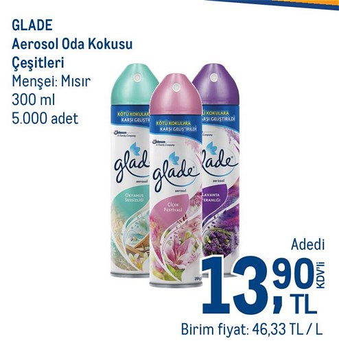 Glade Aerosol Oda Kokusu Çeşitleri 300 ml image