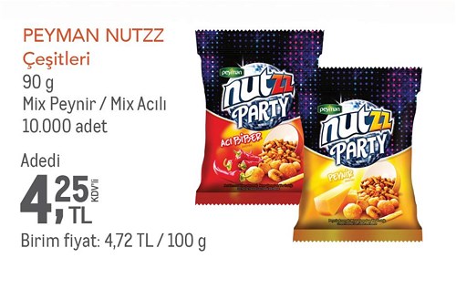 Peyman Nutzz Çeşitleri 90 g image