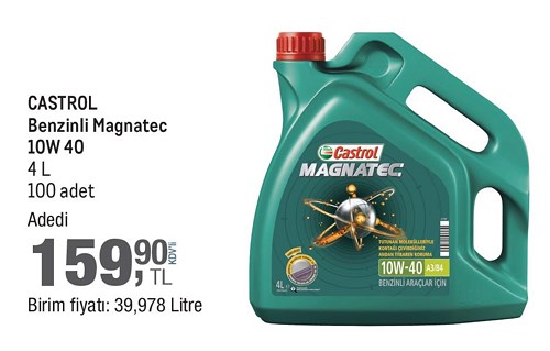 Castrol Benzinli Magnatec 10W 40 4 L image