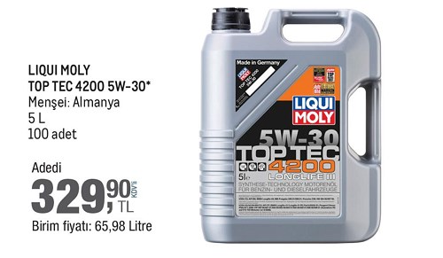 Liqui Moly TOP TEC 4200 5W-30 5 L image