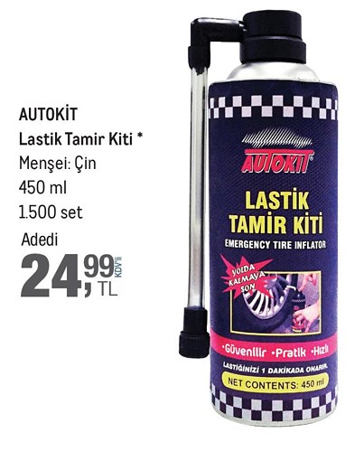 Autokit Lastik Tamir Kiti 450 ml image