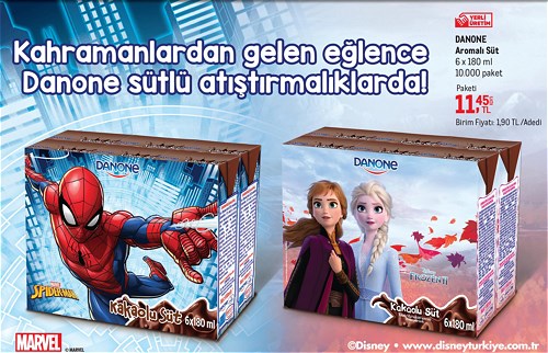 Danone Aromalı Süt 6x180 ml image