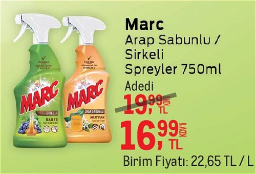 Marc Arap Sabunlu/Sirkeli Spreyler 750 ml image