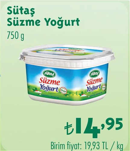 Sütaş Süzme Yoğurt 750 g image