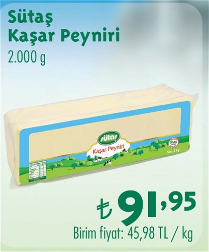 Sütaş Kaşar Peyniri 2.000 g image