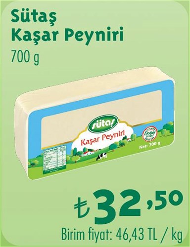 Sütaş Kaşar Peyniri 700 gr image