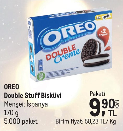Oreo Double Stuff Bisküvi 170 g image