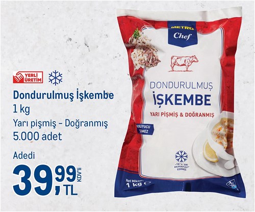 Metro Chef Dondurulmuş İşkembe 1 kg image