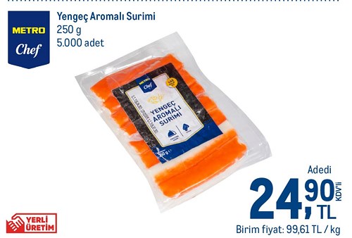 Metro Chef Yengeç Aromalı Surimi 250 g image