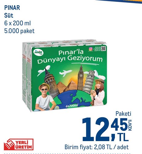 Pınar Süt 6x200 ml image