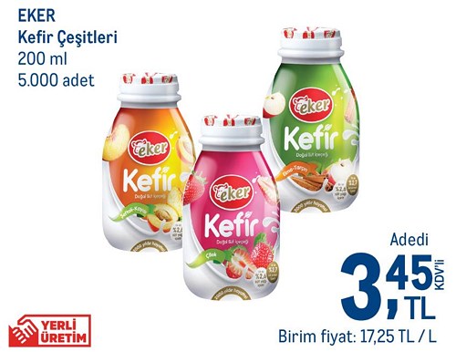 Eker Kefir Çeşitleri 200 ml image